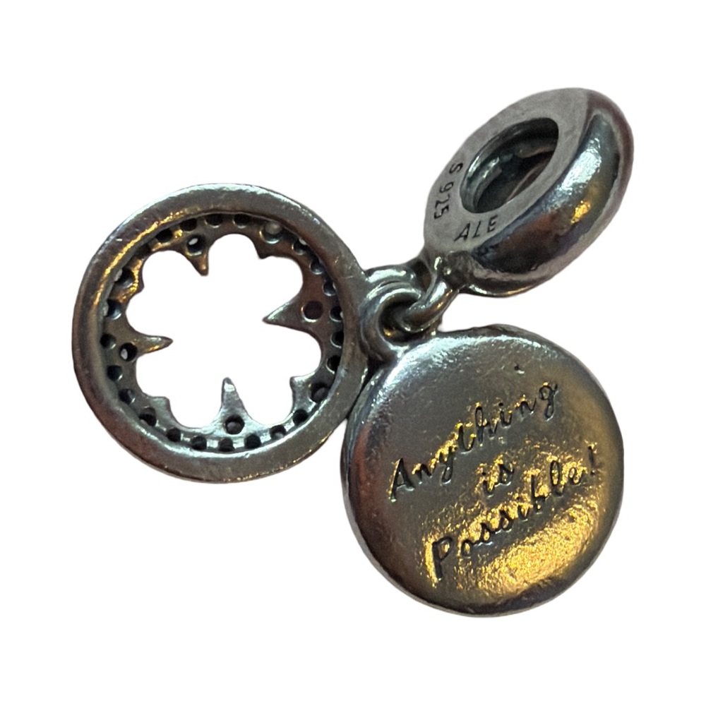 Pandora Four Leaf Clover Dangle Charm - Picture 3 of 4